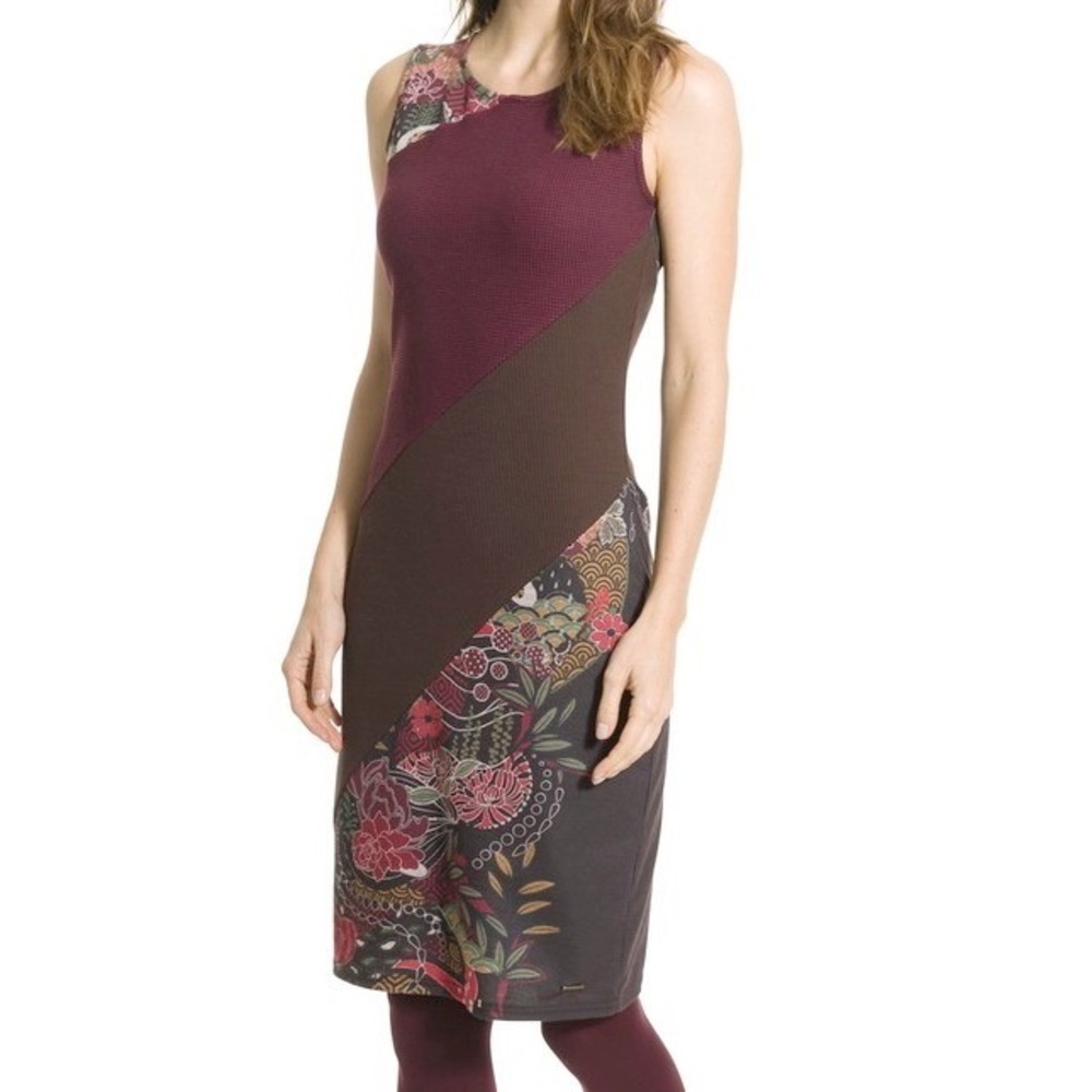 Smash! Bercelona Naima Sleeveless Sheath Patchwork Dress Womens Size Small NEW
